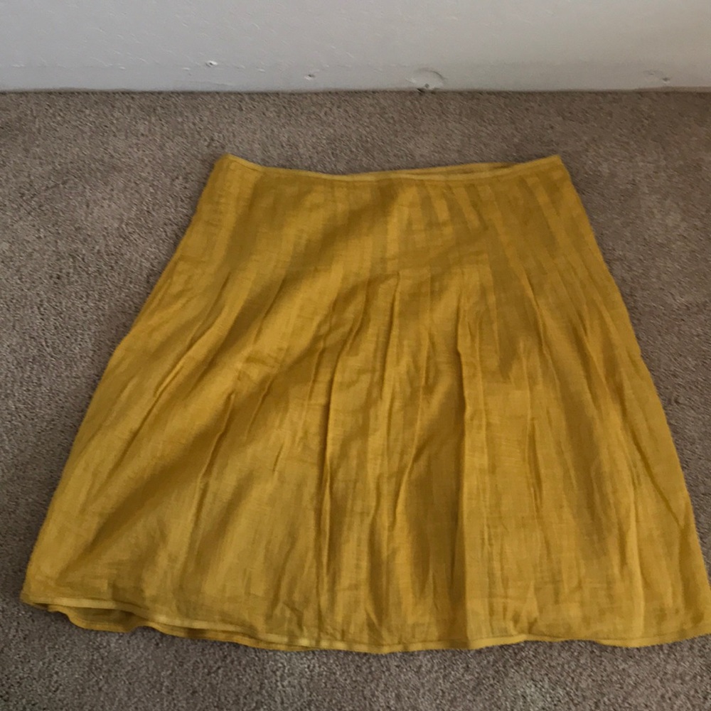 Jcrew yellow skirt